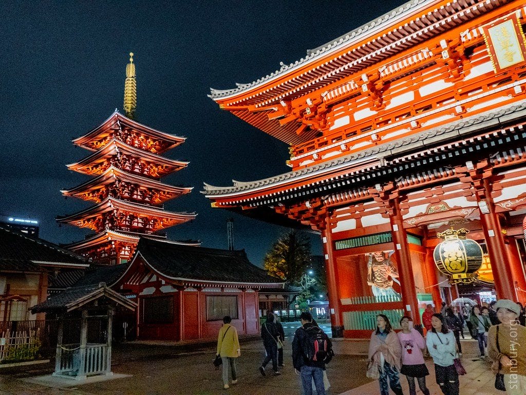 Gerbang Hozomon dan Pagoda